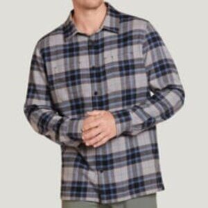 Jockey long sleeve grey and blue flannel shirt